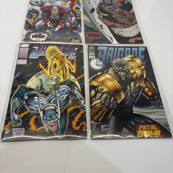 Brigade #1 to 4 Image Comics Book Lot 1993 Vol. 2 Blood Brothers NM - Picture 3 of 3